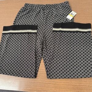 Michael Kors Black and cream pants